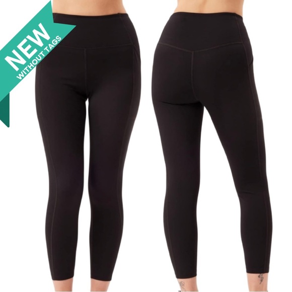 girlfriend collective Pants - Girlfriend Collective Black Luxe Compression Crop Athletic Legging Size Medium